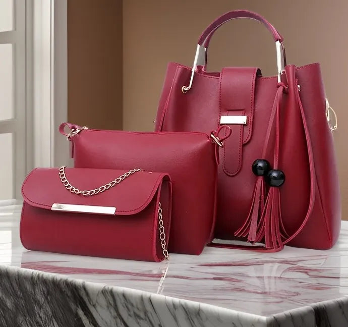 Womens Handbags with Long Shoulder with Ultimate Ladies Handbags Set 3 Piece Ladies