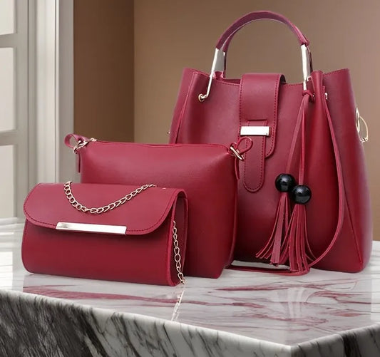 Womens Handbags with Long Shoulder with Ultimate Ladies Handbags Set 3 Piece Ladies