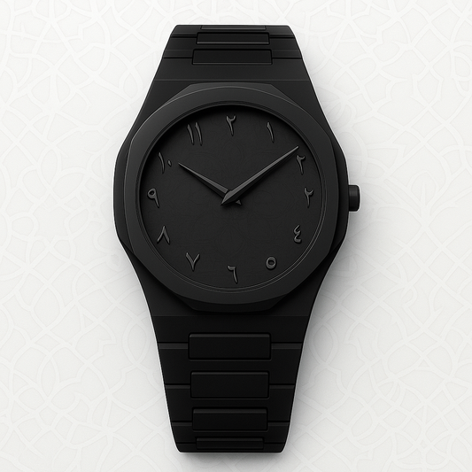 Black Arabic Aura Watch