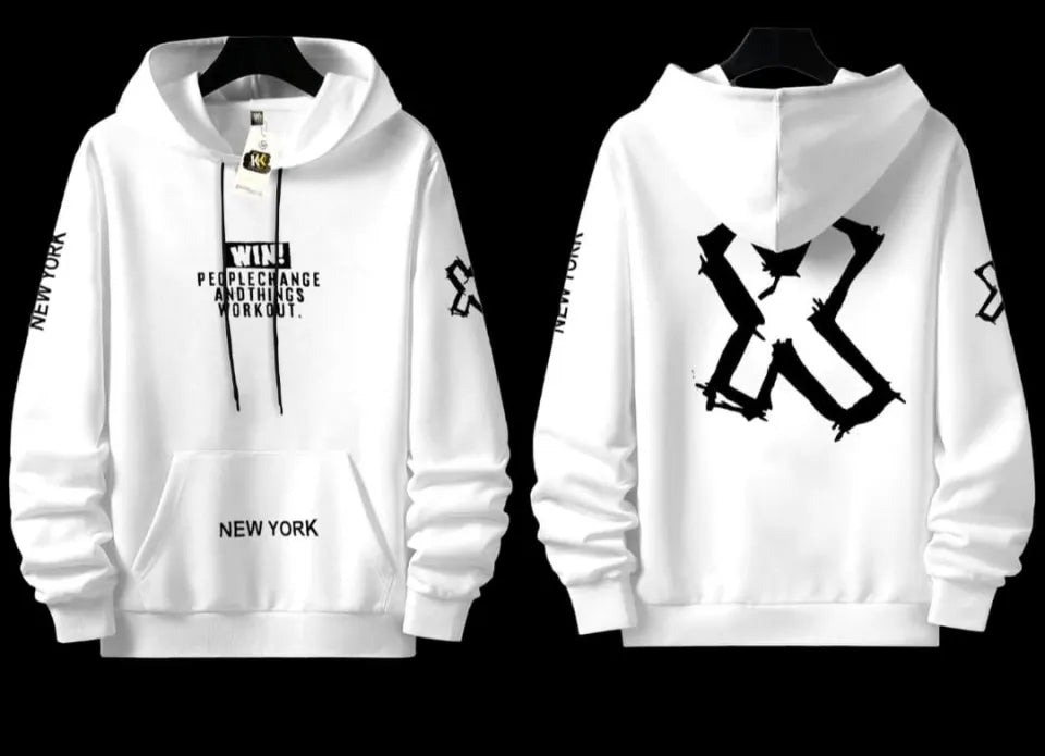 NEW TRENDY WINTER COLLECTION PREMIUM QUALITY WIN X FRONT BACK PRINTED HOODIES
