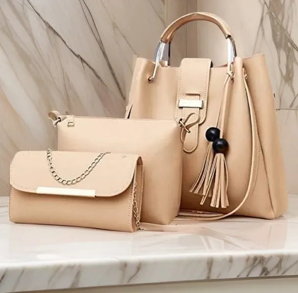 Womens Handbags with Long Shoulder with Ultimate Ladies Handbags Set 3 Piece Ladies