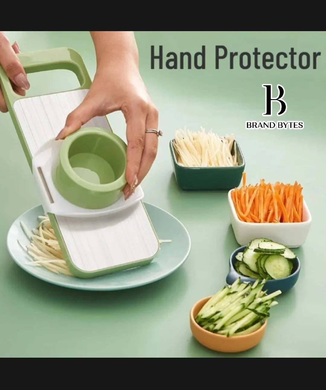 Stainless steel 5 in 1 vegetable cutter - Vegetable slicer Salad handheld chopper