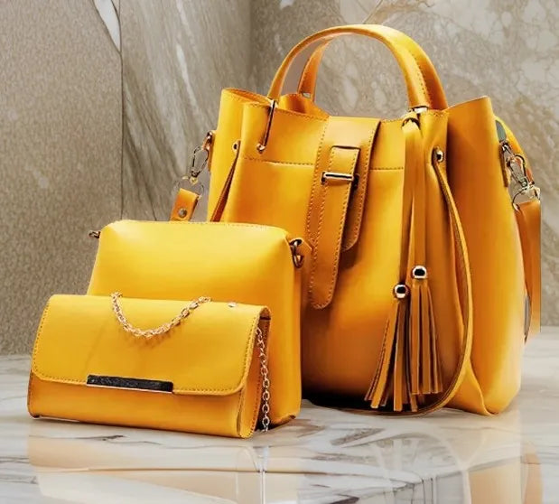 Womens Handbags with Long Shoulder with Ultimate Ladies Handbags Set 3 Piece Ladies