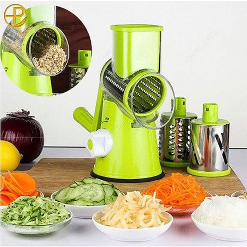 Manual Vegetable Cutter Slicer Round ,Grater,3 in1