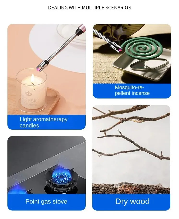 Rechargeable Electric USB Lighter – Windproof Arc Lighter