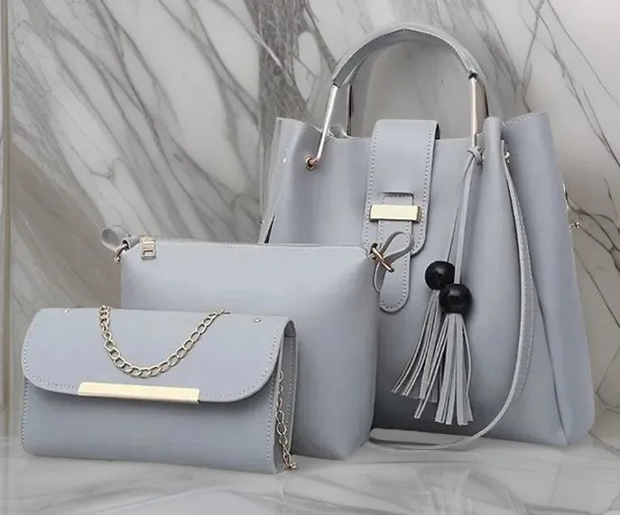 Womens Handbags with Long Shoulder with Ultimate Ladies Handbags Set 3 Piece Ladies