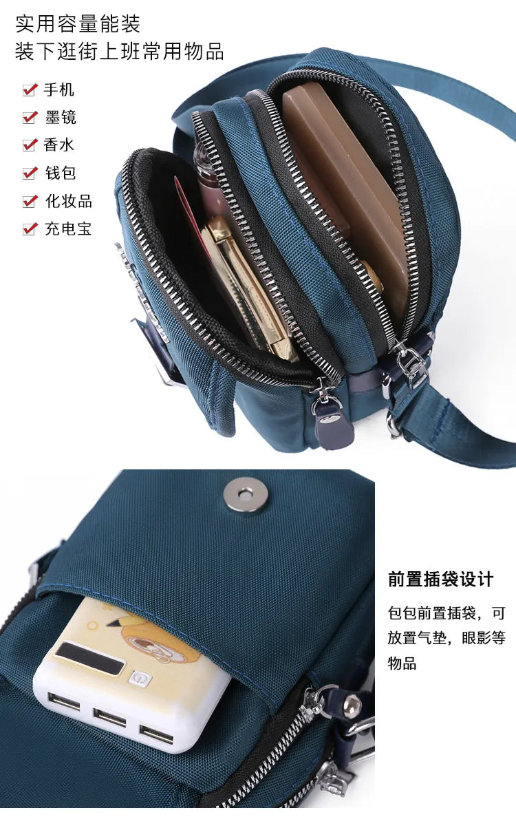 Louis Well Hot Selling Women Waterproof Nylon Crossbody Bags