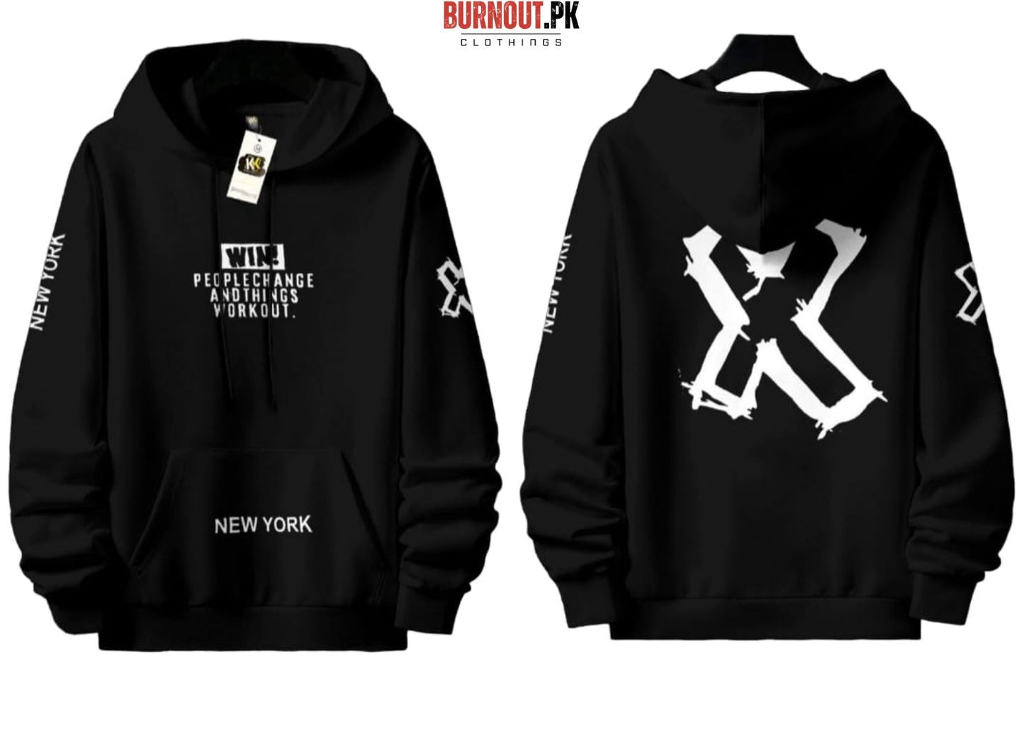 NEW TRENDY WINTER COLLECTION PREMIUM QUALITY WIN X FRONT BACK PRINTED HOODIES